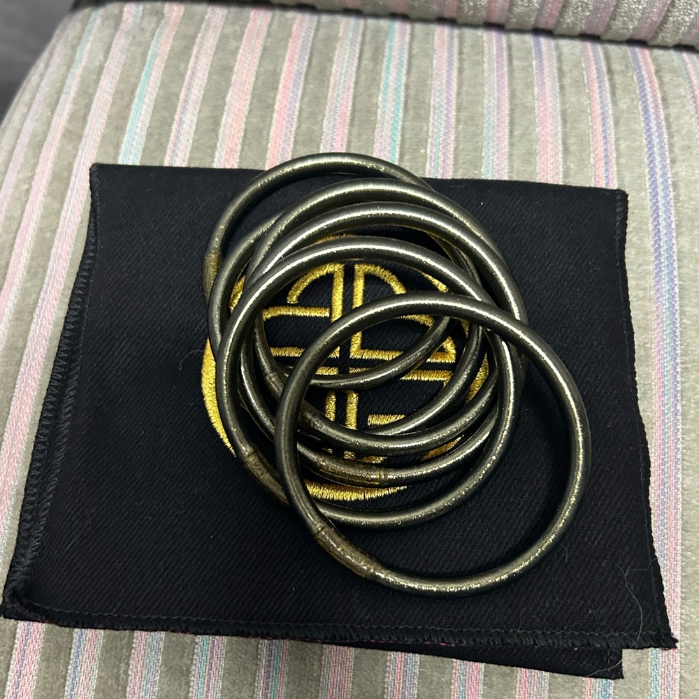 EUC BudhaGirl flint bangles, size medium